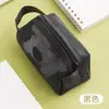 Bolsa de Armazenamento Portátil com Zíper e Malha Transparente para Cabos de Dados, Chaves, Moedas - Bolsa Multifuncional