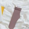 Calcetines de Hielo Calcetines JK de Mujer Calcetines Apilables Primavera y Verano Terciopelo Fino Color Sólido Explosiones Medias de Seda de Hielo Productos Nuevos