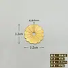 Junta de Cobre Estilo Antiguo Chino Tirador Decorativo Accesorios Decorativos Muebles de Edificios Antiguos Accesorios de Cobre Engranaje de Flor de Ciruelo Tambor Junta Convexa Otro