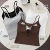 Camisola de Algodón Puro para Mujer, Versátil, de Encaje Calado, Belleza de Deseo Puro, Espalda Fija con Copas, Oculta los Costados, Tirante Fino, Otoño