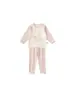 Bangxuan 2026 Otoño Pijama Cómodo para Niñas Dibujos Animados Manga Larga Conjunto de Ropa para el Hogar para Niños Pequeños Ropa Infantil Zhili Huzhou