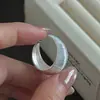 Anillo sencillo de plata de ley S925 con diseño de nicho estilo coreano, anillo vintage tallado en oro, anillo retro de moda coreana al por mayor