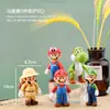 Super Mario Transfronterizo Mario Adornos Yoshi Luigi Pastel de Cumpleaños Juguete para Hornear Figura