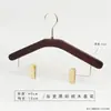 Percha de Madera Maciza de Nogal Negro Percha para Pantalones para Tienda de Ropa Uso en Casa, Pinza de Madera Antideslizante para Pantalones de Armario