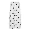 11KN Pantalones Deportivos Casuales Estampado de Lunares Americano Perezoso Unisex Holgados Versátiles Diseño con Cordón Sentido de la Moda Marca de Tendencia Pantalones de Pierna Ancha