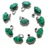 Joias em alta venda cristal natural ágata pedra preciosa coluna hexagonal bala ponta dupla pingente colar acessórios