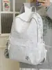 Letras Bordadas Atmosféricas, Estilo Coreano, Versátil, Casual, Mochila Simple, Mochila de Diseño Nicho, Bolso Escolar para Estudiantes