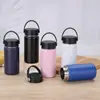 Botella Espacial Transfronteriza de 14 oz Simple Portátil Compacta Macarrón Exterior Acero Inoxidable Taza Térmica Taza de Bolsillo