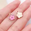 Accesorios para Joyería DIY Transfronterizos Margarita Morada Aleación Esmalte Colgante Collar Pulsera Pendientes Llavero Dijes