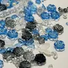 Material Hecho a Mano Mezclado Azul Zafiro Transparente Hielo y Negro Gradiente Diseño Barroco Gumei DIY Pequeño Más Vendido Transfronterizo
