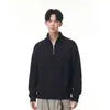 Suéter de Punto con Media Cremallera y Cuello Alto Estilo Old Money para Hombre, Otoño/Invierno 2026 Nuevo Suéter Holgado Casual Estilo Preppy