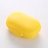 Caixa de remédios de plástico personalizada de fábrica para armazenamento, portátil para viagem, semanal, Macaron, quatro mini caixas de remédios de plástico com impressão