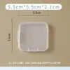 Caja Transparente Esponja de Polvo Cosmético Caja Flop para Polvo a Prueba de Polvo con Tapa Caja de Almacenamiento para Lentes de Contacto Caja de Almacenamiento Transparente Portátil