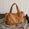 Bolso Tote de Gran Capacidad Transfronterizo 2024 Nuevo Bolso de Mujer Combinable Bolso Bandolera Color Sólido Esmerilado Hombro Axila