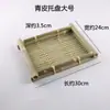 Cesta de produtos trançados de bambu artesanal produtos trançados de bambu decoração criativa casa pá de lixo bandeja pequena placa de bambu para casa redonda
