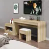 Mueble de TV para habitaciones estándar en hoteles, juego completo de muebles de hotel para habitaciones de huéspedes, combinaciones sencillas de muebles para apartamentos y alojamientos tipo bed & breakfast, se puede fabricar a medida
