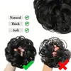 Moño de Pelo Estilo Europeo y Americano para Mujeres, Moño de Pelo Elástico, Seda de Alta Temperatura, Moño de Pelo Rizado Natural Esponjoso, Fábrica de Pelucas Transfronteriza