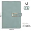 Conjunto de Caixa de Presente com Logotipo Personalizado para Caderno Caderno de Alta Qualidade com Fivela em Forma de U A5 Livro de Registro para Reuniões de Trabalho