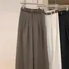 ¡Muy recomendable! Pantalones rectos de pierna ancha, versátiles, de cintura alta, adelgazantes y casuales estilo coreano para mujer, nueva colección Otoño/Invierno 2026
