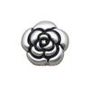 Chaqueta de traje estilo Chanel pequeña con botones de metal de camelia de alta calidad y exquisitos, suéter de punto con botón decorativo de flores.