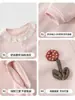 Ropa infantil Anyang, nueva colección primavera y otoño para niñas, con un top de bebé fresco y elegante, un cárdigan casual de moda estilo coreano