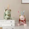 Porta-Canetas Criativo Caixa de Armazenamento para Mesa de Escritório/Estudante Ornamento Urso Violento Dia do Professor Aniversário Presente Suporte Papelaria
