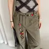Cadena de Cintura con Cuentas de Bloques de Color para Mujer, Estilo Étnico Bohemio Cuerda de Cintura Tejida Accesorio de Cinturón de Falda Moderno
