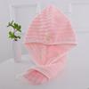 Gorro Grande de Vellón a Rayas de Caramelo para Secar el Cabello Espesado Absorbente Suave Libre de Pelusa de Secado Rápido Toalla para el Cabello de Vellón Coral Gorro de Ducha para el Cabello
