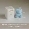 Urso de Rosa Vela Perfumada Lembrança Presente Personalizado Odm Oem Oem Presente de Dia dos Namorados Vela em Formato de Urso