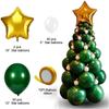 Árvore de Natal balão coluna verde escuro grande vermelho redondo balão de látex loja vitrine decoração de férias