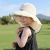 Sombreros para Niños, Sombreros con Protección Solar, Sombreros tipo Chal, Sombreros Solares con Protección para el Cuello, Sombreros Solares para Bebés, Sombreros Delgados con Ala Ancha para Niñas Pequeñas