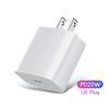 Carregador de Nitreto de Gálio 65W Mais Vendido no Exterior, Adaptador de Carregamento Rápido para Celular de Comércio Exterior Padrão Europeu e Americano, Multi-Porta USB Totalmente Compatível