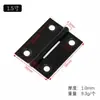 Bisagra Pequeña de Acero Inoxidable Chapado en Negro Transfronteriza para Puerta de Gabinete Apertura Plana Micro Mini Bisagra 1 Pulgada 2 Pulgadas 4 Pulgadas Bisagra de Apertura Plana