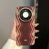 Funda Tipo Cetro de Serpiente Roja para Huawei Mate80 Pro Max, Funda Protectora de Kevlar para Mate80 Pro