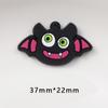 Halloween abóbora morcego fantasma chaveiro cola macia pingente PVC epóxi desenhos animados bruxa chaveiro joias