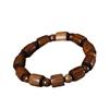 Pulseira de Contas Barril de 12mm de Pau-Rosa Preto Fragrante de Alta Densidade, Sândalo Sangue, Sândalo Verde, Sândalo Roxo