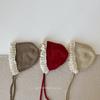 Sombrero de Princesita Primavera Otoño e Invierno Cálido Sombrero de Corte de Lana Tejida para Bebé Niña Sombrero para Niña Niños Protección contra el Viento Protección para las Orejas