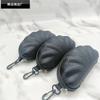 Estuche para gafas con cremallera para adultos Estuche para gafas de sol Estuche portátil con gancho para guardar gafas Estuche para gafas de concha negra
