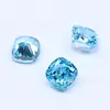 Zirconia Cúbica de Alta Calidad con Corte Flor de Hielo, Flor de Hielo de Color en Corte Cushion, Piedra Suelta con Parte Posterior Puntiaguda para Anillo, Venta Caliente de Fábrica