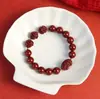 Pulseira de dragão de cinnábrio de ano de nascimento de alto teor para mulheres, areia dourada roxa, três-em-seis-em-um, Pulseira de Buda do Nascimento, presente para homens