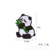 Etiqueta Bordada Original para Computadora Accesorios de Ropa Lindo Panda de Peluche Animal Bordado Calcomanía Parche Autoadhesivo Calcomanía de Tela