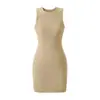 26187-Vestido Sexy Redondo ao Corpo Estilo Europeu e Americano 2026 Primavera e Verão Novo Vestido Regata Feminino Afina a Cintura