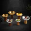Vaso Alto para Postre Estilo Japonés de Acero Inoxidable 304, Grado Alimenticio para Helado, Pudín, Té de Leche, Uso Comercial, Alto Valor Estético