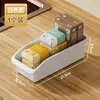 Caja de almacenamiento para refrigerador transfronteriza, organizador divisor para gabinete de cocina, cesta de almacenamiento para artículos varios, caja de almacenamiento clasificadora de bocadillos para escritorio
