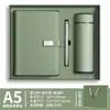 A5 Hebilla Piel Sintética PU Cuaderno de Negocios Caja de Regalo Set Taza Térmica Cuaderno Cuaderno con Logo Impreso Personalizado Venta al por Mayor