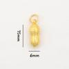 Ping An Joy Colgante de Oro Arena Colgante Pulsera DIY Accesorios de Pulsera Gufa Oro Marca Xiaofu Accesorios de Cuentas de Campana