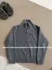 Elegante Suéter Cardigan de Invierno Nuevo de Alta Resistencia con Cuello Alto y Doble Cremallera para Mujer, Estilo Coreano Sencillo y Relajado Abrigo Cálido