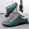 Mocassins Masculinos Slip-On com Bico Fechado, Novo Estilo de Verão, Malha Respirável, Fáceis de Calçar, Modernos, Versáteis, Sapatos Masculinos de Tamanho Grande