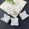 Venta Caliente Transfronteriza Adornos de Piedra de Cristal Natural Merkaba 25*25mm Cuadrado Satélite Piedra Desnuda Accesorios para Joyería DIY