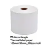 Para papel de etiqueta térmica da impressora D100, papel de etiqueta térmica adesiva